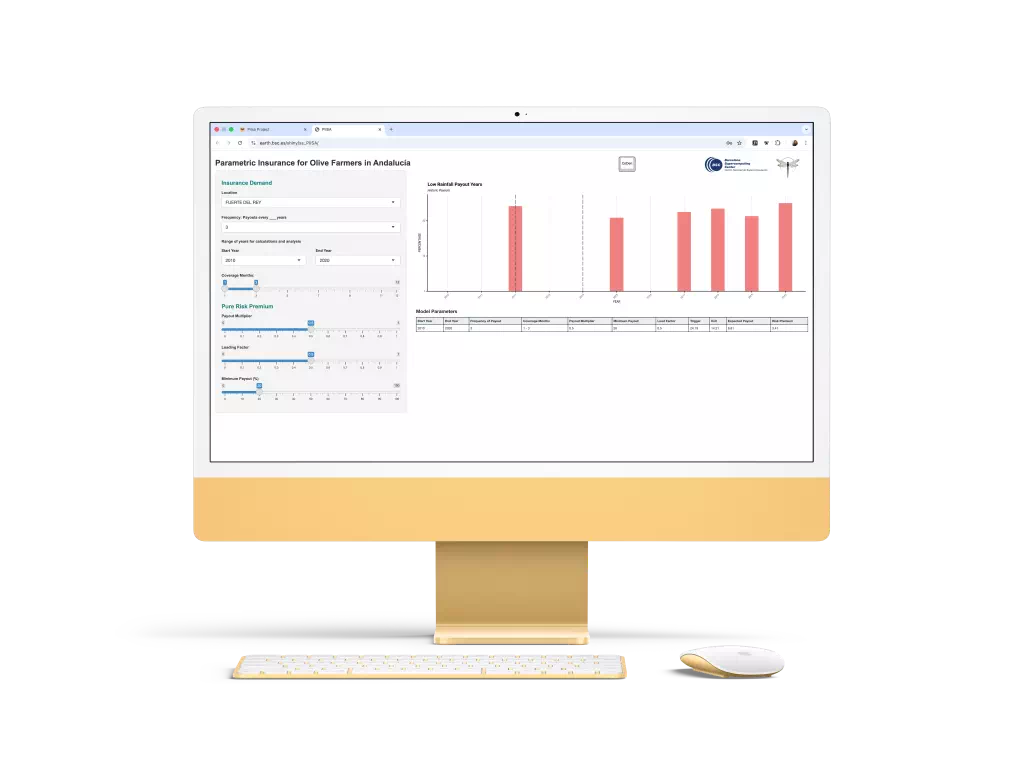 CoDepi Agriculture Insurance Tool Mockup